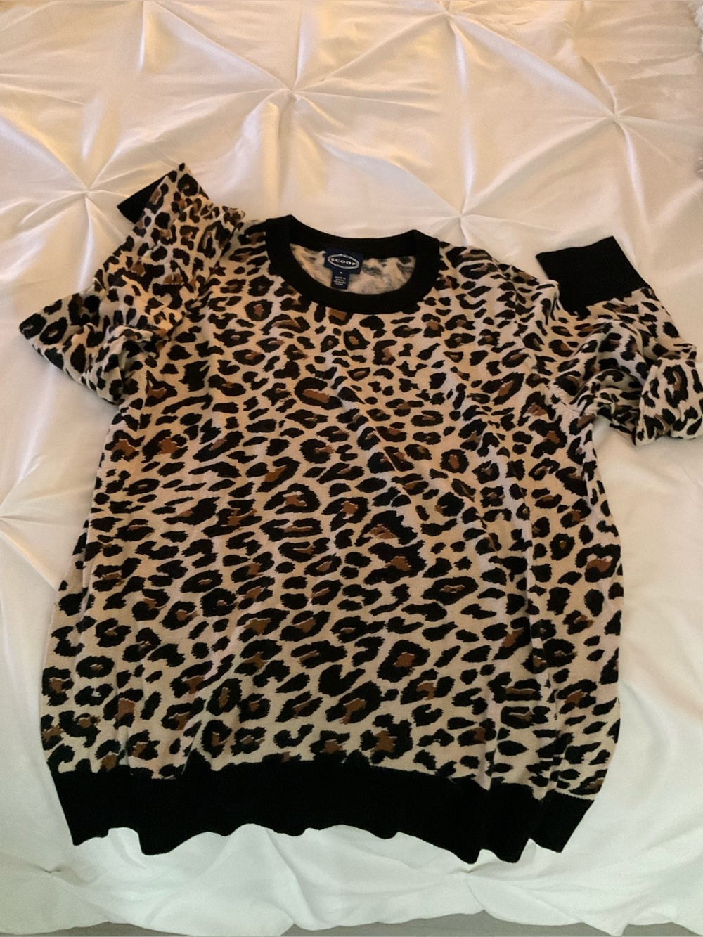 Scoop Animal Print Sweater